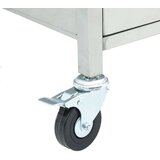 vidaXL Plinski žar s 4 gorilniki srebrno nerjaveče jeklo | Shoptok.si