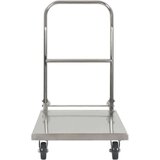 vidaXL Kolica s platformom srebrna 82 x 53 x 86 od nehrđajućeg čelika | shoptok.hr