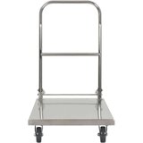 vidaXL Voziček s platformo srebrn 82x53x86 cm nerjaveče jeklo | Shoptok.si