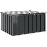 vidaXL Kutija za spremanje u vrtu Crna 101 x 82 x 50 cm Čelik | shoptok.hr