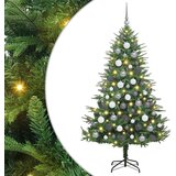 vidaXL Umjetno božićno drvce s rasvjetom i setom kuglica Zelena 180 cm Cijene