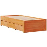  Krevet s regalom za knjige bez madraca 100 x 200 cm od borovine | shoptok.hr