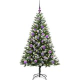  Umjetno Božićno drvce s pokrivačem snijega 150 LED lampica | shoptok.hr