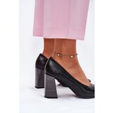 EVENTO Leather Heels On A Heel Black Gregosa | Shoptok.si