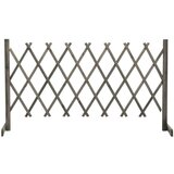  Rešetkasta ograda siva 150 x 80 cm od masivne jelovine | shoptok.hr