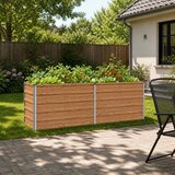  Povišeni vrtni krevet Drvena smeđa 160 x 40 x 55 cm | shoptok.hr