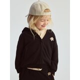 Reserved Opuštena hoodie majica - crno Cijene