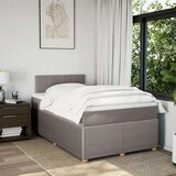 vidaXL Box spring postelja z vzmetnico taupe 120x190 cm blago, (21304411) | Shoptok.si