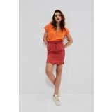 Marisse Cotton V-Neck Blouse L-Ts-3742 Melon | shoptok.hr