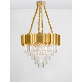 Nova Luce Metalna viseća svjetiljka u zlatnoj boji s kristalnim sjenilom ø 73 cm Grane – | shoptok.hr