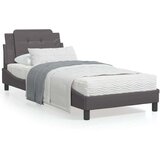  Okvir za krevet s uzglavljem sivi 90x200 cm od umjetne kože | shoptok.hr