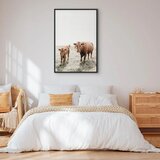  Slika - Mother and Calf (1 Part) Vertical 80x120 U crnom drvenom okviru | shoptok.hr
