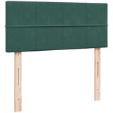 vidaXL Otomanski posteljni okvir z vzmetnico zelen 120x190 cm žamet, (21610332) | Shoptok.si