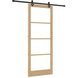  Klizna vrata ORKDAL 93 x 232 cm Masivna borovina i staklo | shoptok.hr