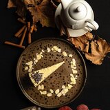Le Coq Globok krožnik Phobos 18xH4,5cm / okrogel / črno-moder / stoneware, (21318025) | Shoptok.si