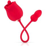 Teazers Rose Vibrator & Clitoris Stimulator Red Cene