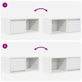 vidaXL TV omarica bela 60x31x25,5 cm inženirski les | Shoptok.si