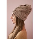 Kesi Cap with fleece Sylwia K244 dark beige | shoptok.hr