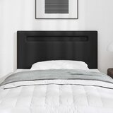  LED glava kreveta Crna 90 cm Lažna koža | shoptok.hr