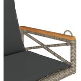  Klupa za ljuljanje s jastucima siva 63x62x40 cm od poliratana | Eponuda.com