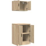  Garažni ormarići 2 kom boja hrasta sonome od konstruiranog drva | shoptok.hr