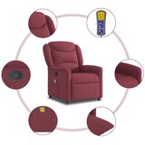  Masažni naslonjač od tkanine crvena boja vina | shoptok.hr