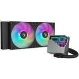 DeepCool Komplet za tekočinsko hlajenje AIO Liquid Cooler LT240 ARGB, 240mm, RGB, črn | Shoptok.si