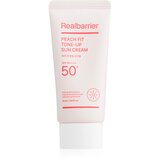 Real Barrier Peach Fit Tone-Up Sun Cream zaščitna tonirana krema za obraz SPF 50+ 50 ml | Shoptok.si