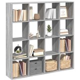 vidaXL Ormarić z knjige boja hrasta 137,5x29x137,5cm konstruirano drvo | shoptok.hr