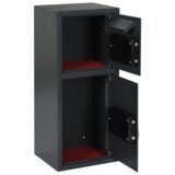 vidaXL Elektronski digitalni sejf Temno siva 35x31x80 cm Jeklo | Shoptok.si
