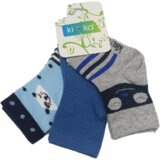 Kika Set čarapa za bebe, 3 komada, Plavo-sive | Eponuda.com
