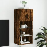  The Living Store TV omarica z LED lučkami dimljeni hrast 40,5x30x90 cm - TV Omarica, (21555335) Cene