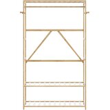  Stalak za odjeću s policama 110x40x175 cm od bambusa | shoptok.hr