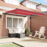  Skrovita tenda Crvena 300 x 250 cm Tkanina i Aluminij | shoptok.hr