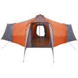 Tipi šator s krovom Siva i narančasta 492 x 492 x 275 cm taft | Eponuda.com