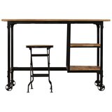 Maison Chic Pisalna miza - pisarniška miza - Računalniška miza z zložljivim stolčkom trdni mangov les 115x50x76cm, (21785721) | Shoptok.si