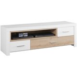 XORA TV-ELEMENT bela, barve hrasta | Shoptok.si