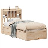  Posteljni okvir brez vzmetnice 90x190 cm trdna borovina, (21527393) | Shoptok.si
