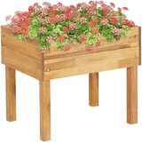 vidaXL Dvignjeno vrtno cvetlično korito 50x40x45 cm trdna akacija Cene