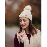 Vuch Set pletene kape i &amp;scaron;ala Sheron Set Beige Slike