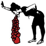 Wallity Zidna dekoracija Banksy 12, 63x61cm, Crna | Eponuda.ba