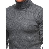 Edoti Men's Norwegian winter sweater with Christmas patterns - black | Shoptok.si