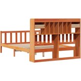  Knjižna postelja brez vzmetnice vošč. rjava 150x200 cm borovina, (21608811) | Shoptok.si