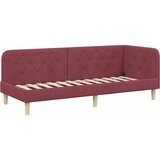  Kutni okvir kreveta Vinska crvena 80 x 200 cm tkanina | shoptok.hr
