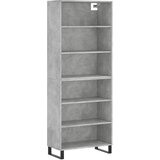  Visoka komoda siva betona 69,5x32,5x180 cm konstruirano drvo | Eponuda.com