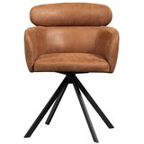 WOOOD Konjak smeđa podstavljena blagovaonska stolica s naslonima za ruke Fenne – | shoptok.hr