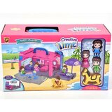 Magic Toys Prenosni zložljiv igralni komplet v obliki turističnega avtobusa z dodatki | Shoptok.si