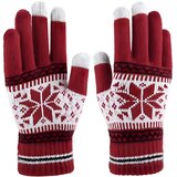 IZMAEL Zimske Rukavice SF-39234 - Crvena / Bijela M / L Cijene