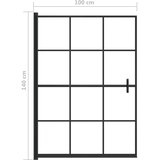 Pregrada za tuš ESG 100 x 140 cm crna | shoptok.hr
