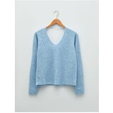 LC Waikiki V-Neck Self-Patterned Long Sleeve Women's Knitwear Sweater | ePonuda.com